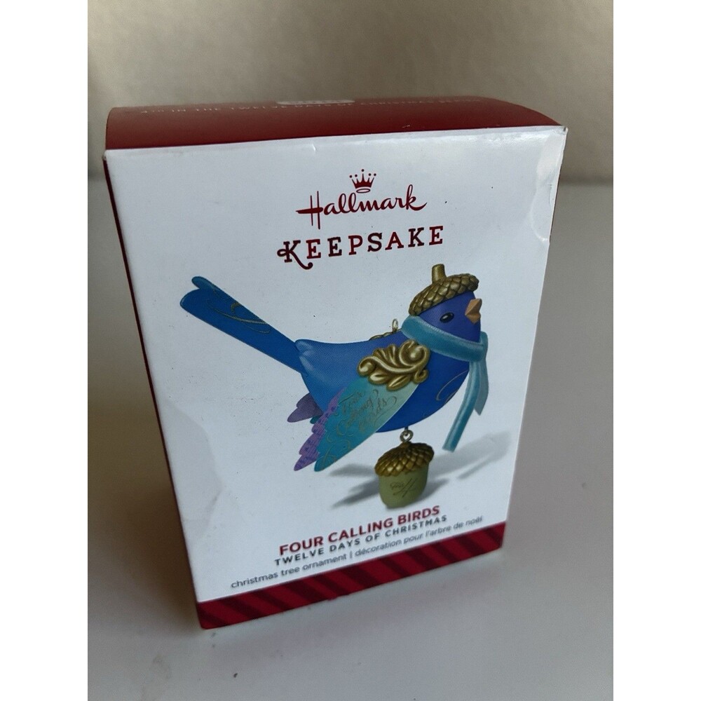 Twelve Days of Christmas Hallmark Keepsake Ornament Four Calling Birds 2014